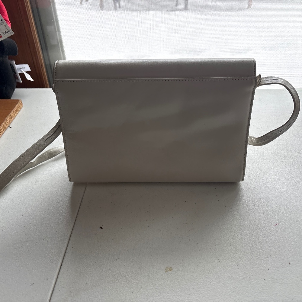 White over shoulder purse